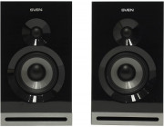 SVEN SPS-705 Black,  2.0 / 2x20W RMS, Bluetooth, Control panel on the active speaker side panel,  headphone jack, wooden, (4-+3/4-)